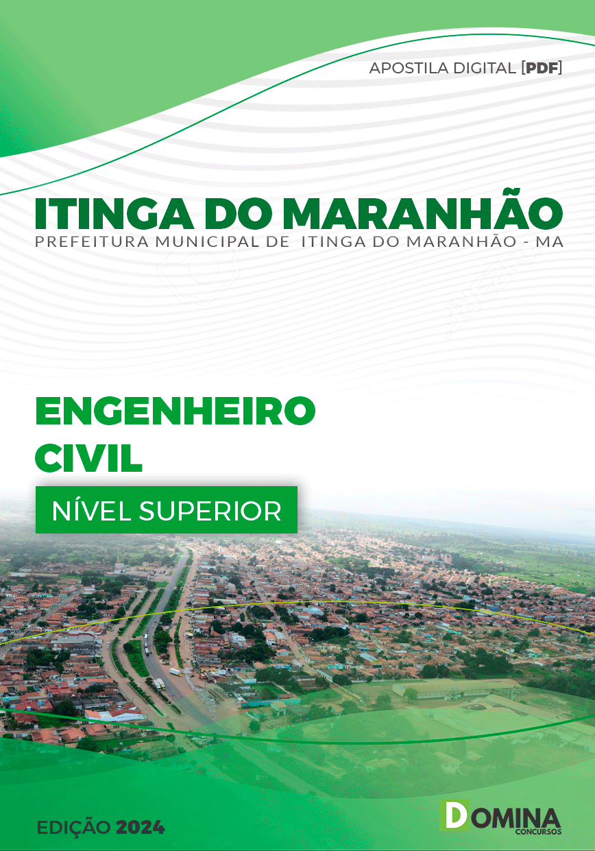 Apostila Prefeitura Itinga do Maranhão MA 2024 Engenheiro Civil