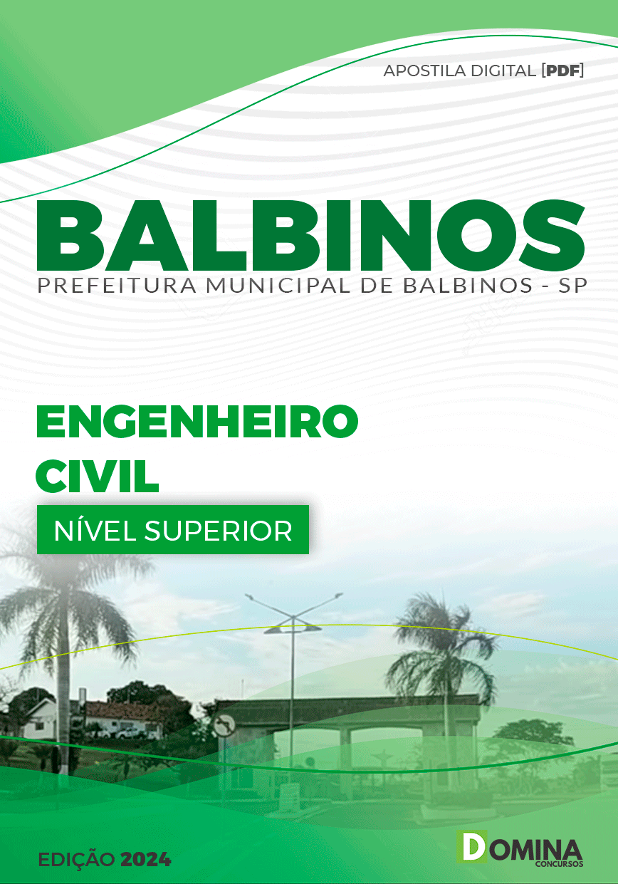 Apostila Prefeitura Balbinos SP 2024 Engenheiro Civil