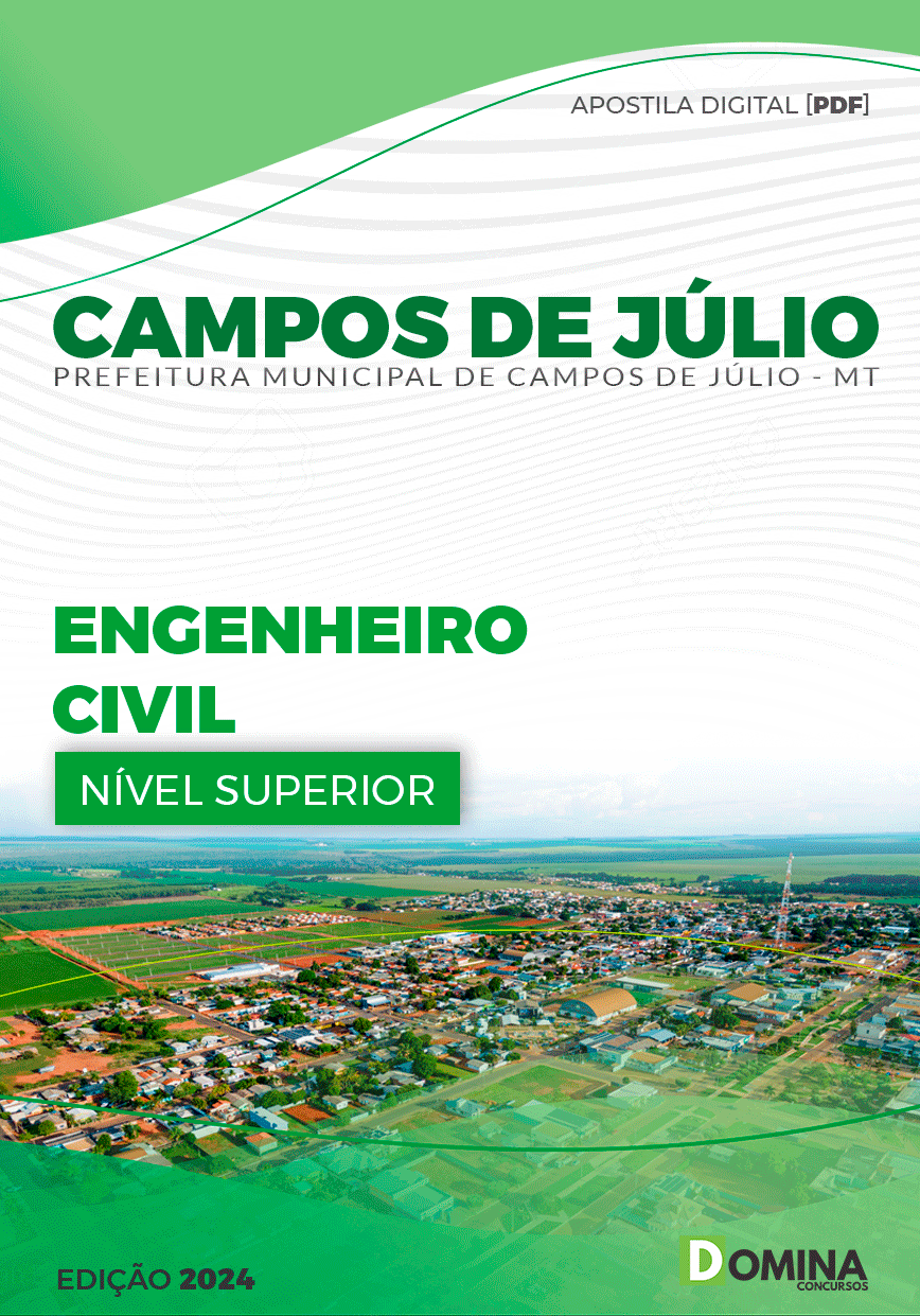 Apostila Prefeitura Campos Júlio MT 2024 Engenheiro Civil