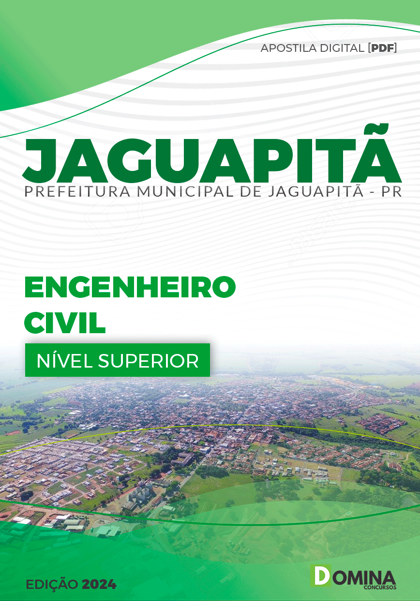 Apostila Prefeitura Jaguapitã PR 2024 Engenheiro Civil