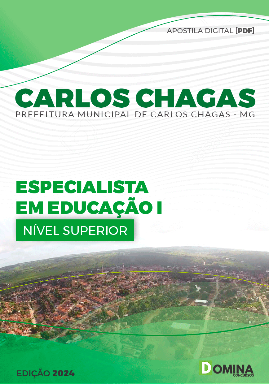 Apostila Prefeitura Carlos Chagas MG 2024 Especialista Educação