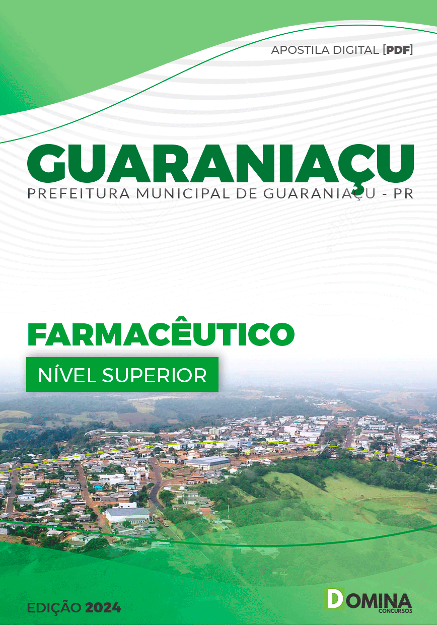 Apostila Prefeitura Guaraniaçu PR 2024 Farmacêutico