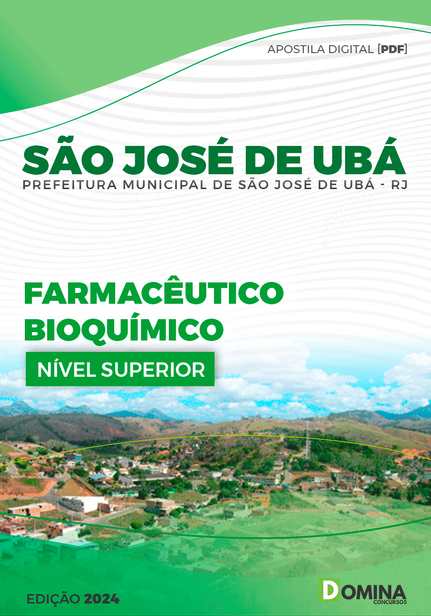 Apostila Prefeitura São José de Ubá RJ 2024 Farmacêutico Bioquímico