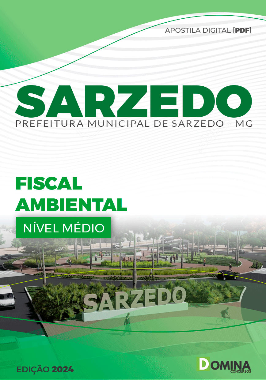 Apostila Prefeitura Sarzedo MG 2024 Fiscal Ambiental