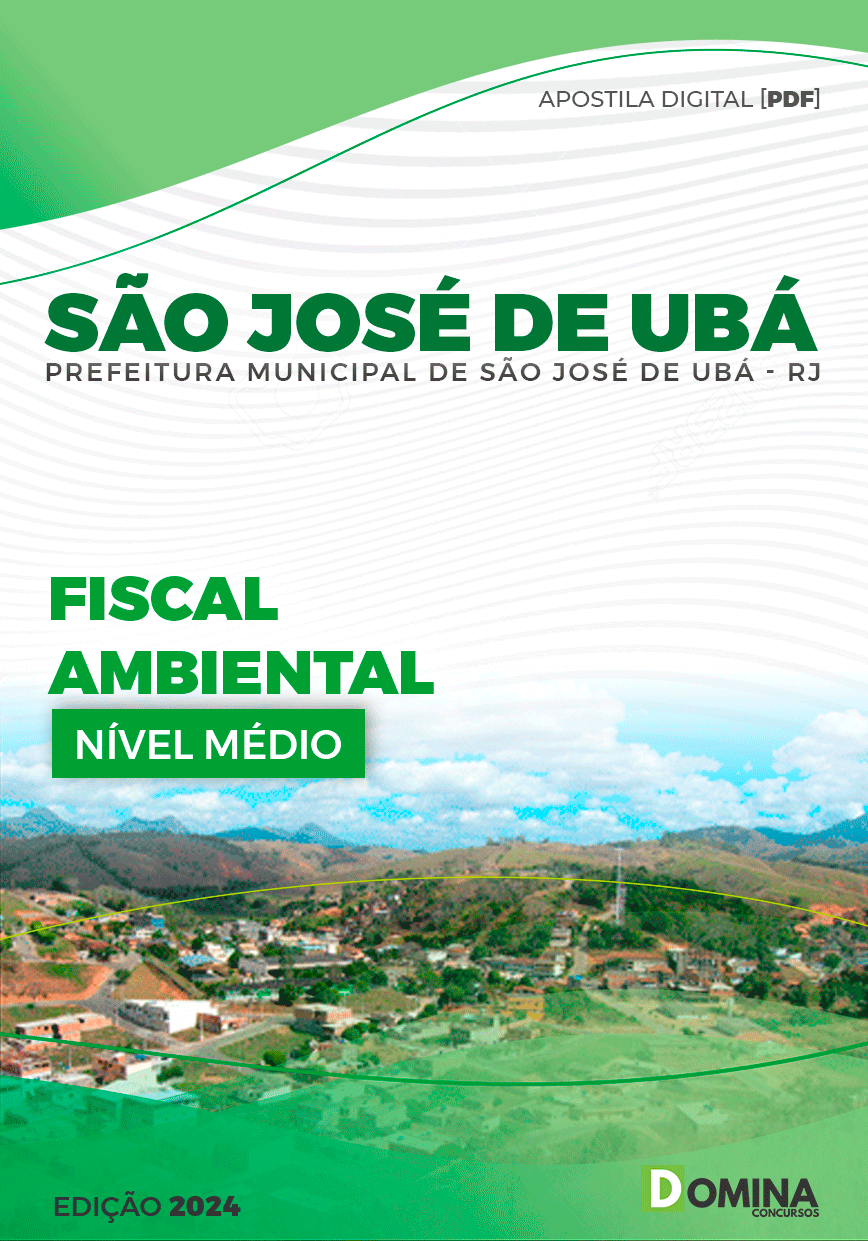 Apostila Prefeitura São José de Ubá RJ 2024 Fiscal Ambiental