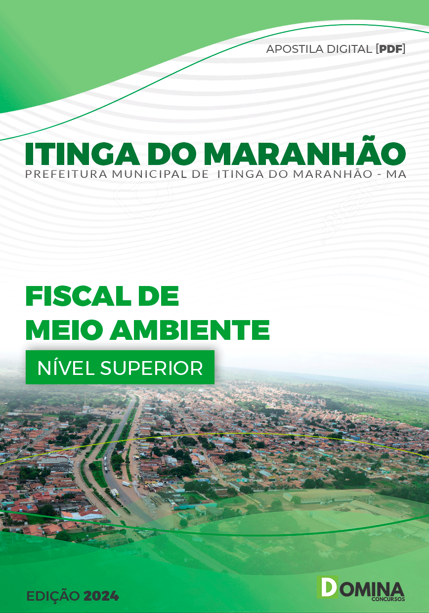 Apostila Prefeitura Itinga do Maranhão MA 2024 Fiscal de Maio Ambiente