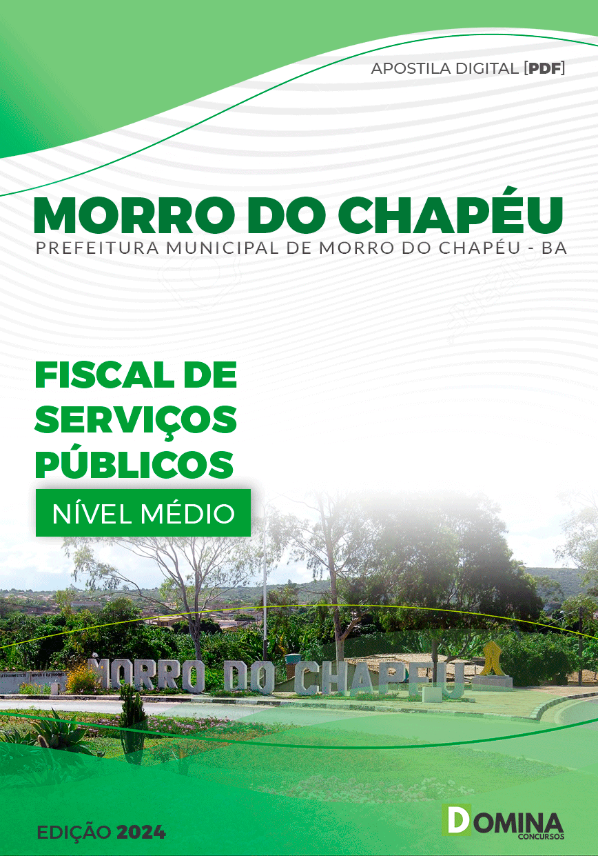 Apostila Prefeitura Morro Chapéu BA 2024 Fiscal Serviços Públicos
