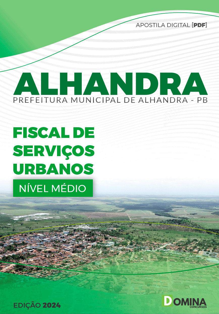 Apostila Prefeitura Alhandra PB 2024 Fiscal de Serviços Urbanos
