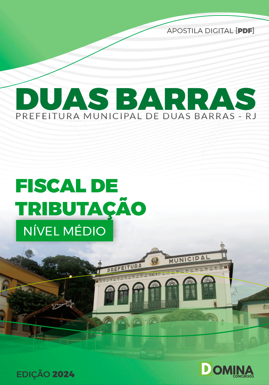 Apostila Prefeitura Duas Barras RJ 2024 Fiscal de Tributação