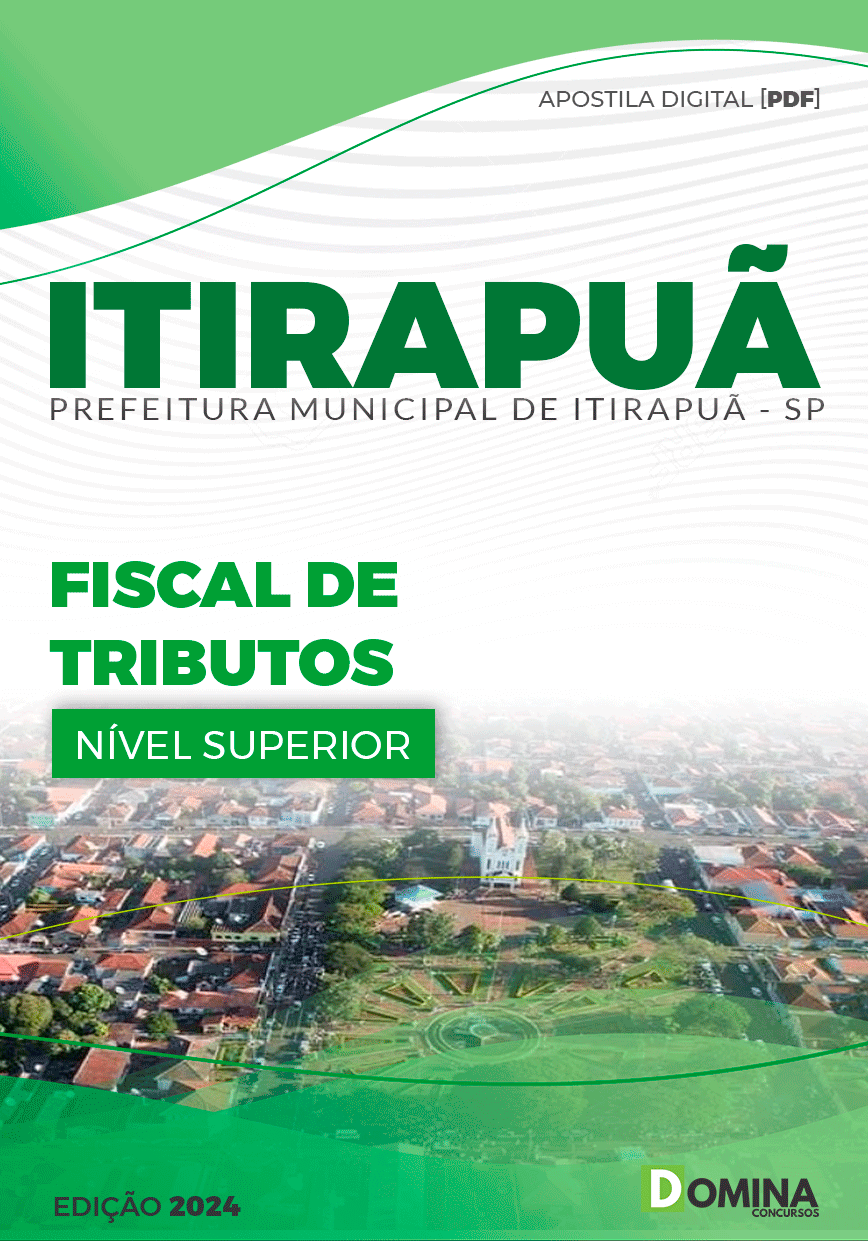 Apostila Prefeitura Itirapuã SP 2024 Fiscal De Tributos