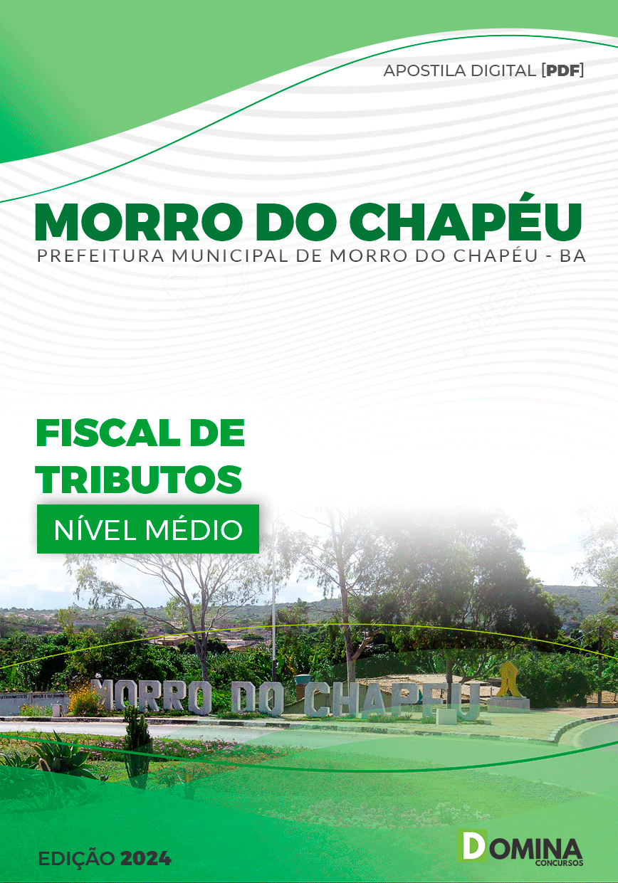 Apostila Prefeitura Morro Chapéu BA 2024 Fiscal de Tributos