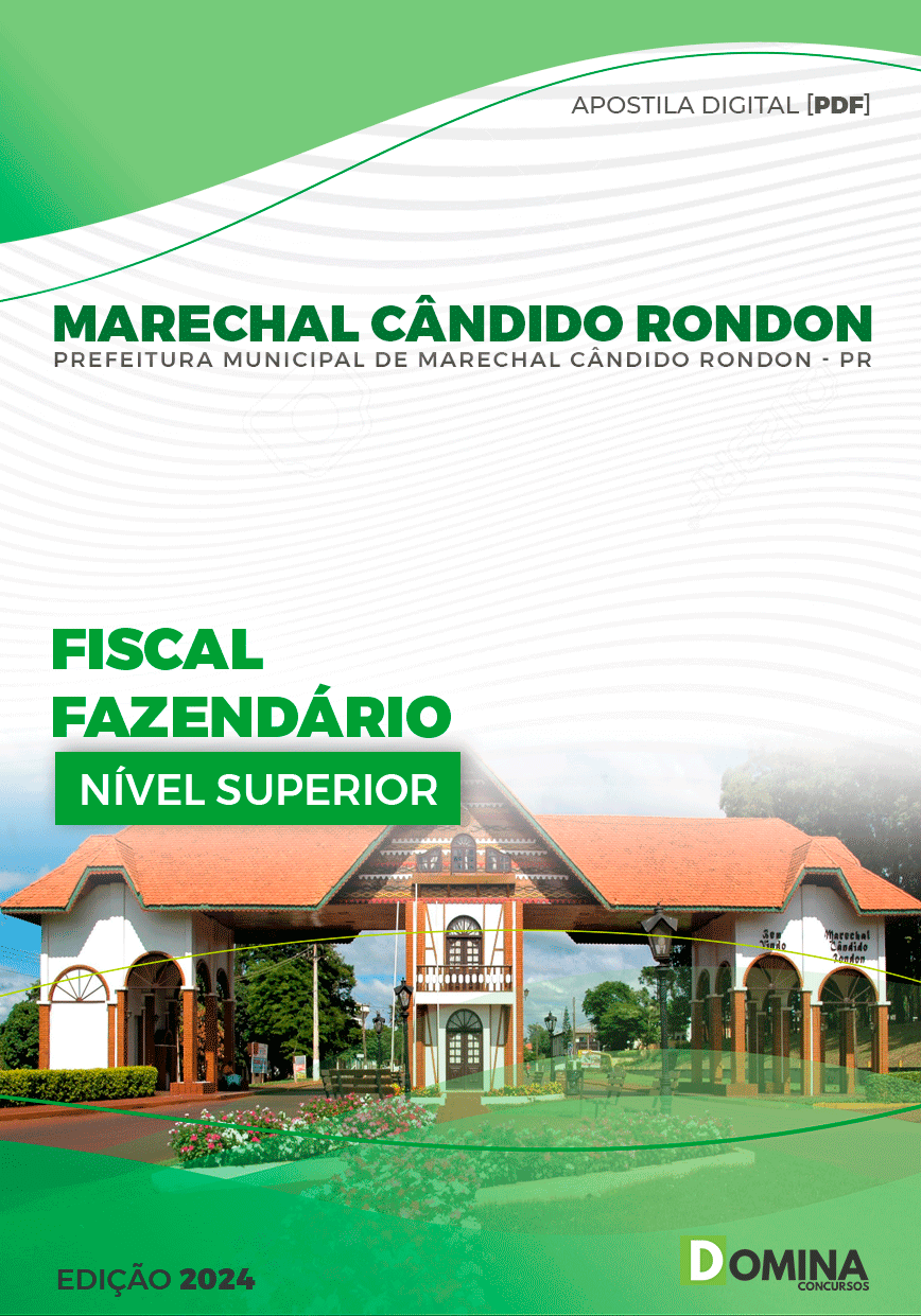 Apostila Marechal Cândido Rondon PR 2024 Fiscal Fazendário