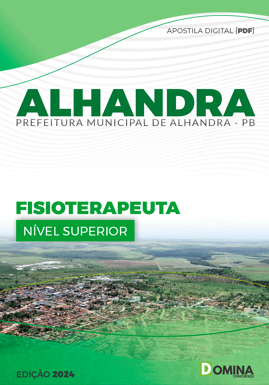 Apostila Prefeitura Alhandra PB 2024 Fisioterapeuta