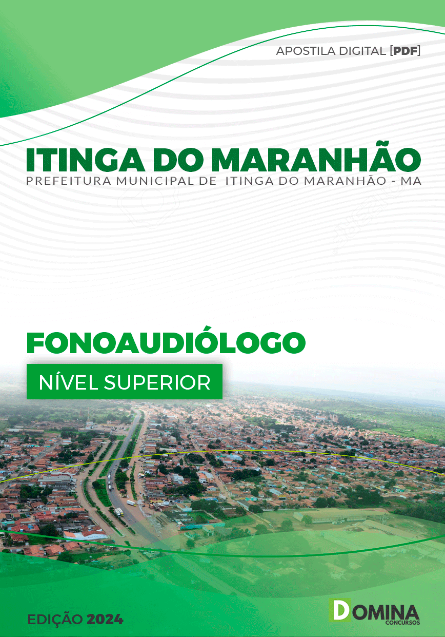 Apostila Prefeitura Itinga do Maranhão MA 2024 Fonoaudiólogo
