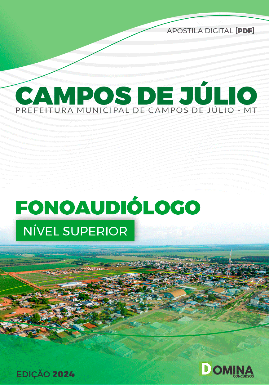 Apostila Prefeitura Campos Júlio MT 2024 Fonoaudiólogo