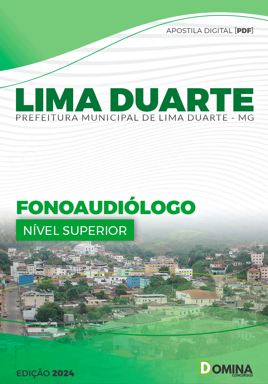 Apostila Prefeitura Lima Duarte MG 2024 Fonoaudiólogo