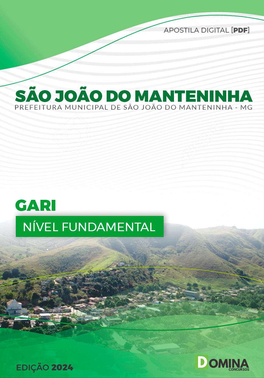 Apostila Prefeitura São João do Manteninha MG Gari