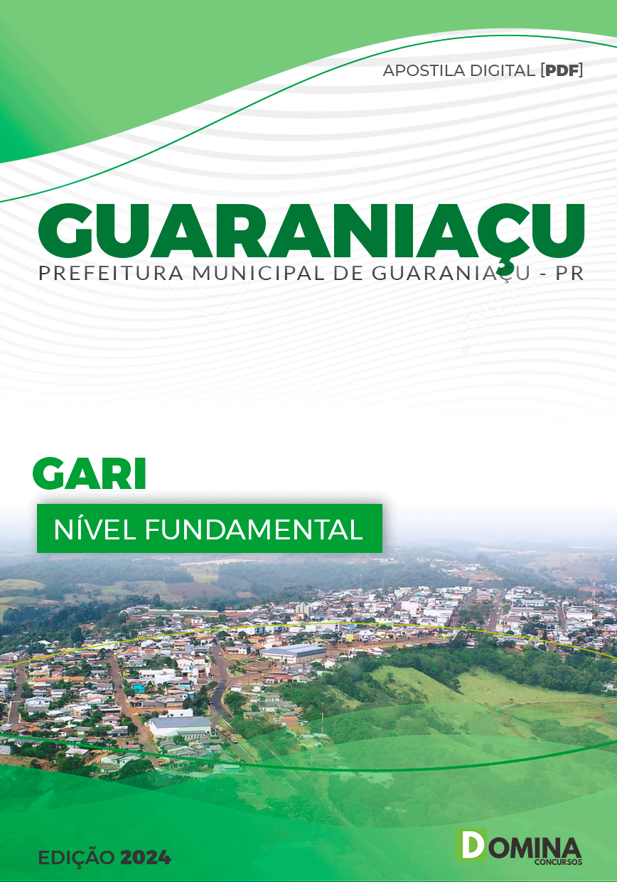 Apostila Prefeitura Guaraniaçu PR 2024 Gari