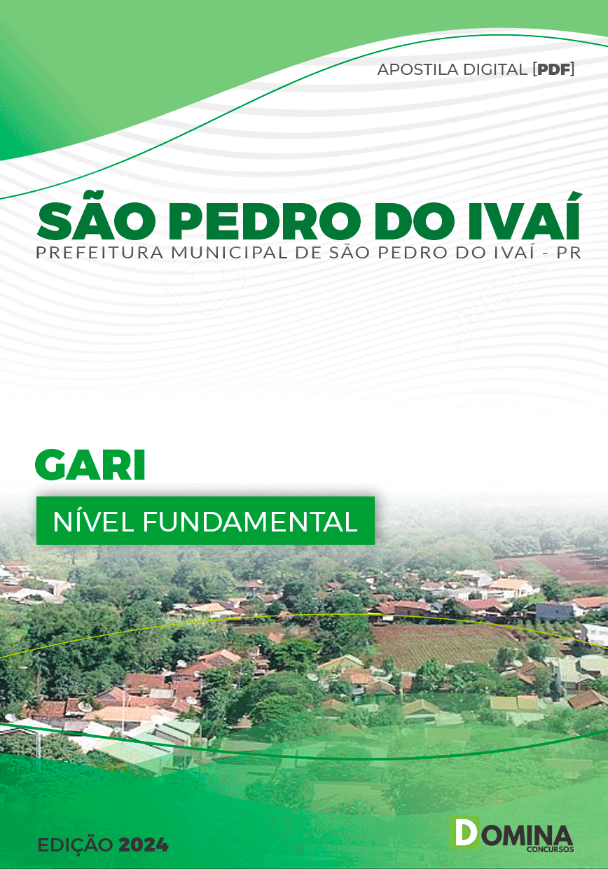 Apostila Prefeitura São Pedro Do Ivaí PR 2024 Gari