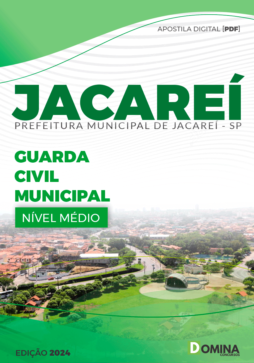 Apostila Prefeitura Jacareí SP 2024 Guarda Civil Municipal
