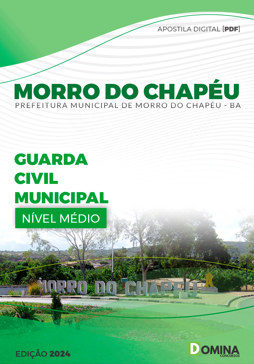 Apostila Prefeitura Morro Chapéu BA 2024 Guarda Civil Municipal