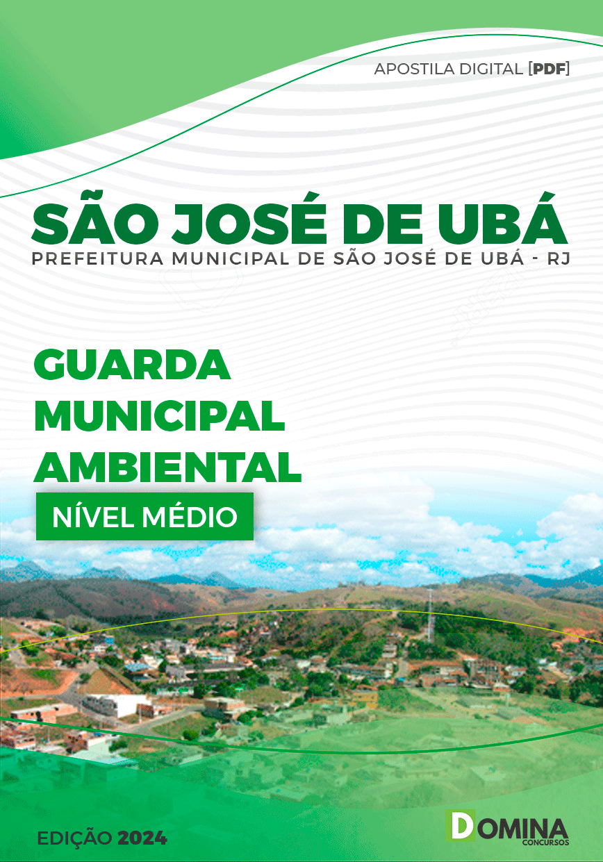 Apostila Prefeitura São José de Ubá RJ 2024 Guarda Municipal Ambiental