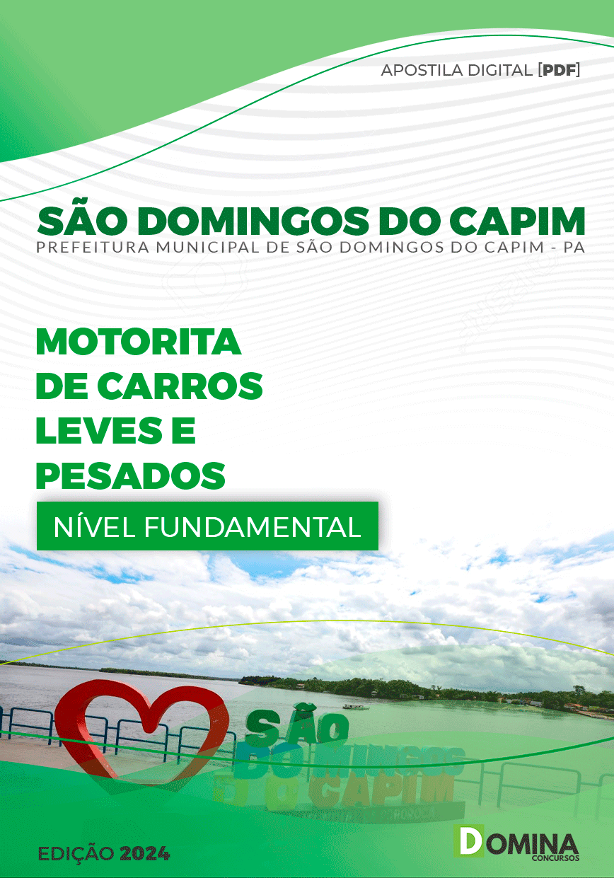 Apostila Prefeitura São Domingos Capim PA 2024 Motorista