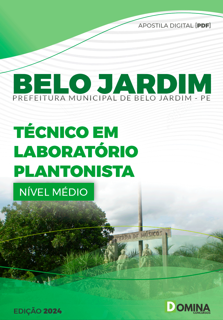 Apostila Prefeitura Belo Jardim PE 2024 Técnico Laboratório Plantonista
