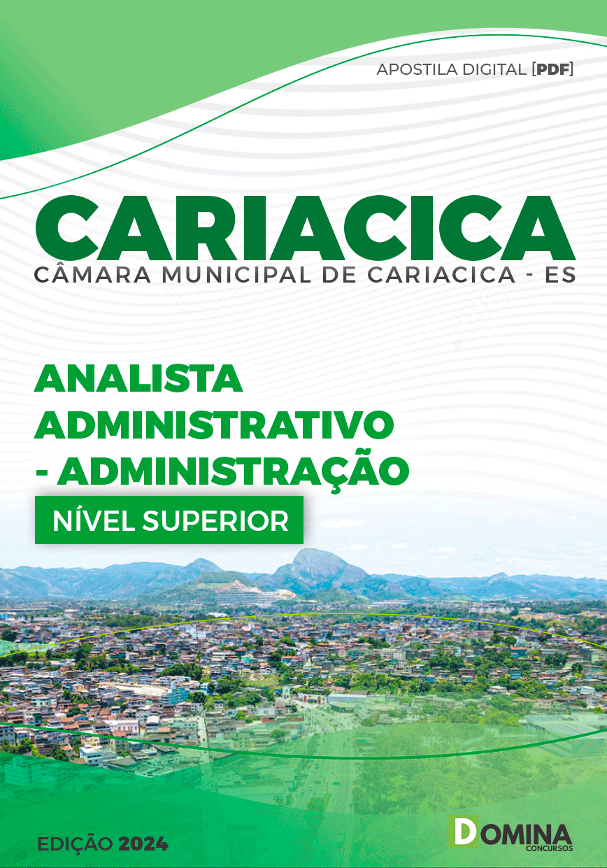 Apostila Câmara Cariacica ES 2024 Analista Administrativo Administração