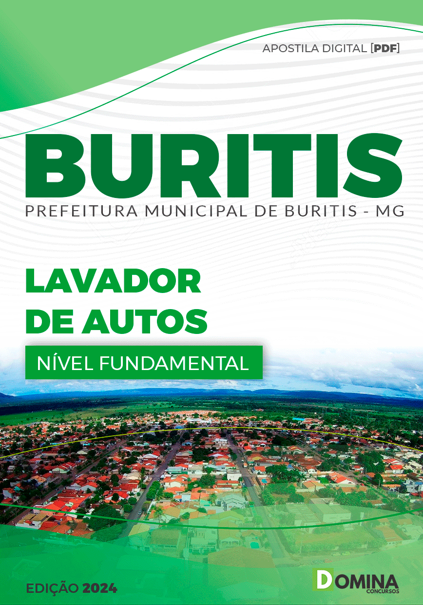 Apostila Prefeitura Buritis MG 2024 Lavador de Autos
