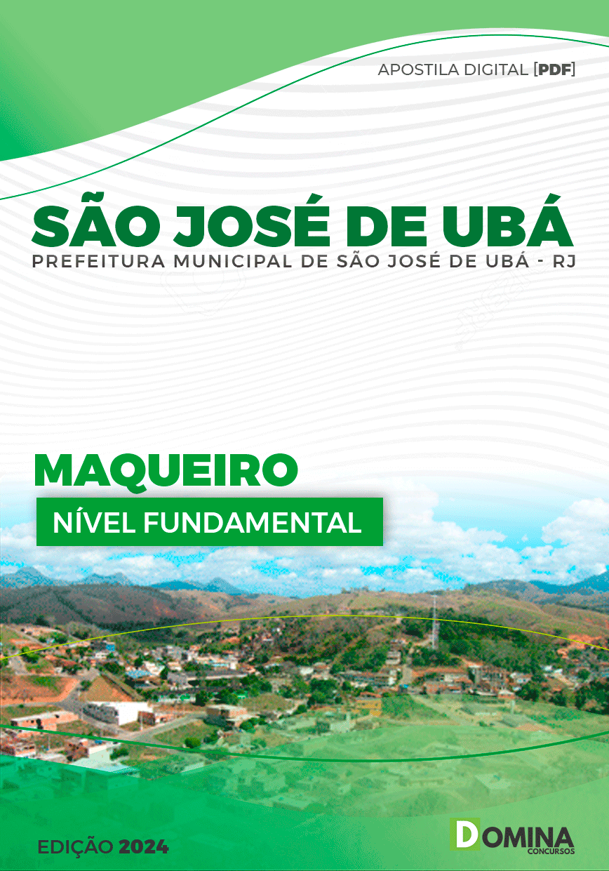 Apostila Prefeitura São José de Ubá RJ 2024 Maqueiro