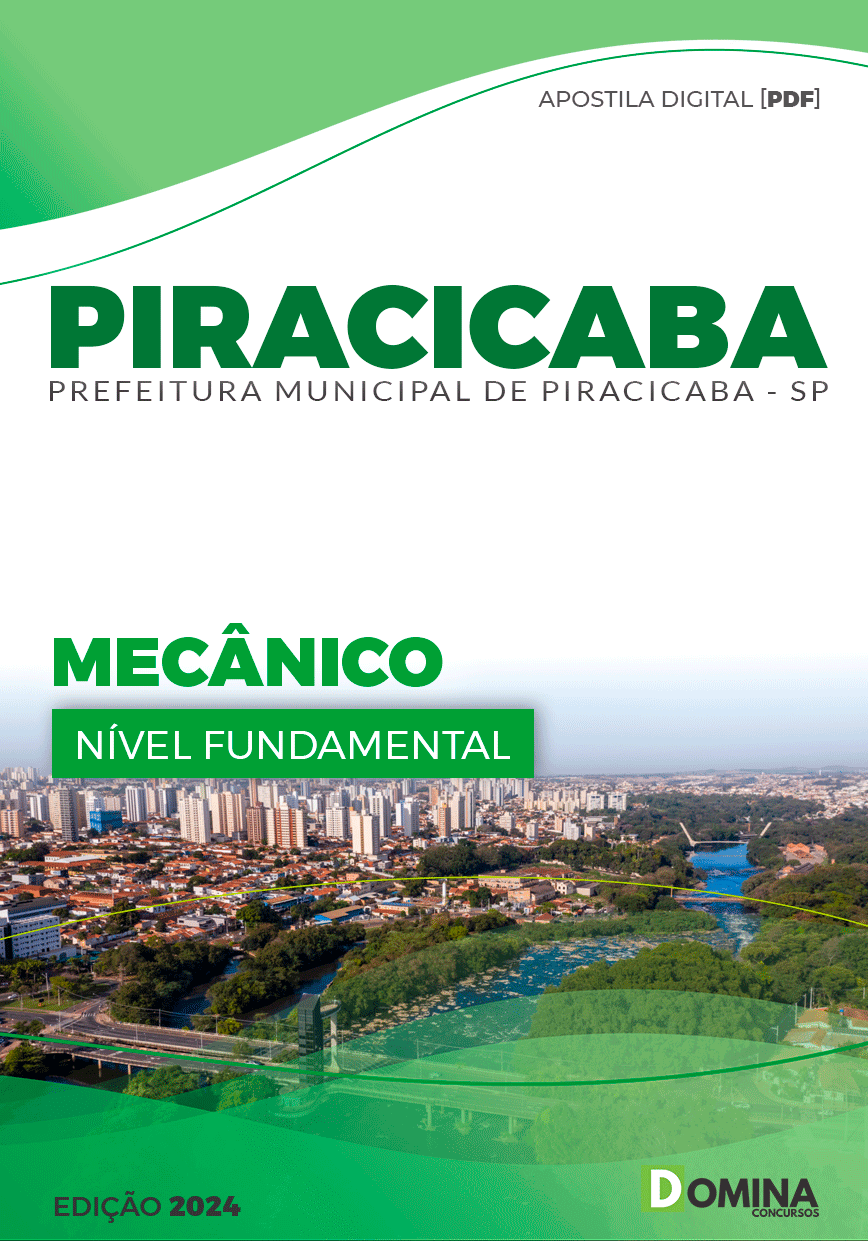 Apostila Prefeitura Piracicaba SP 2024 Mecânico