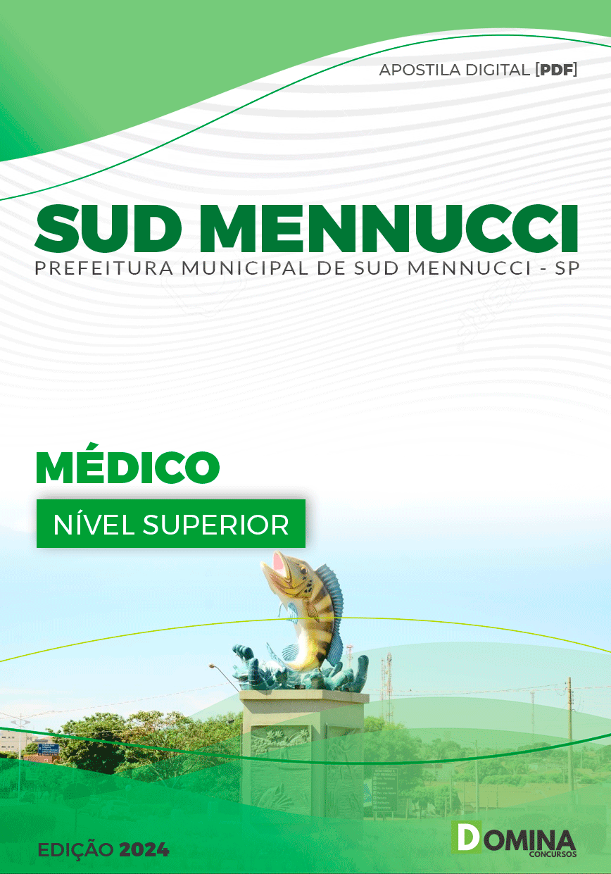 Apostila Prefeitura Sud Mennucci SP 2024 Médico