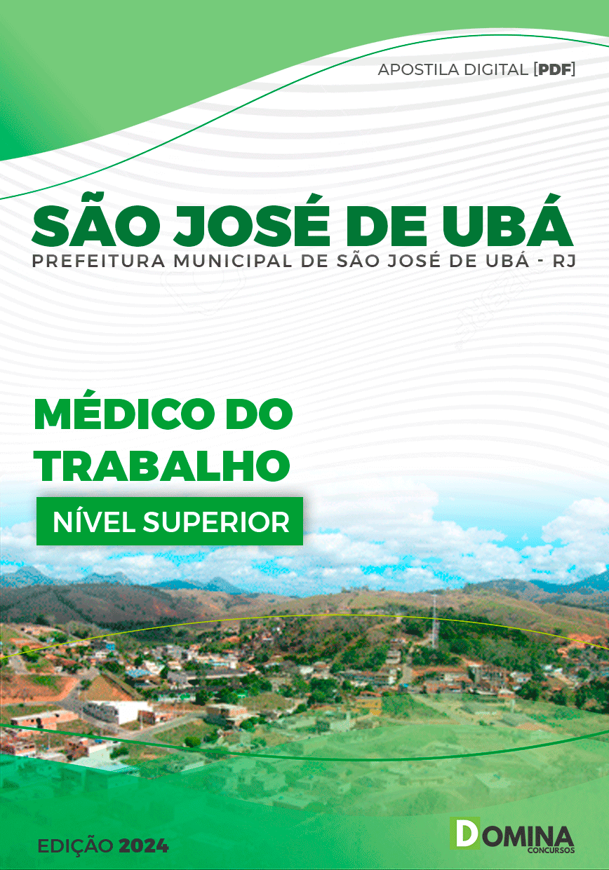 Apostila Prefeitura São José de Ubá RJ 2024 Médico Do Trabalho