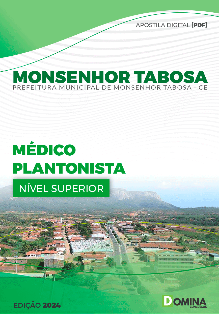 Apostila Prefeitura Monsenhor Tabosa CE 2024 Médico PLANT