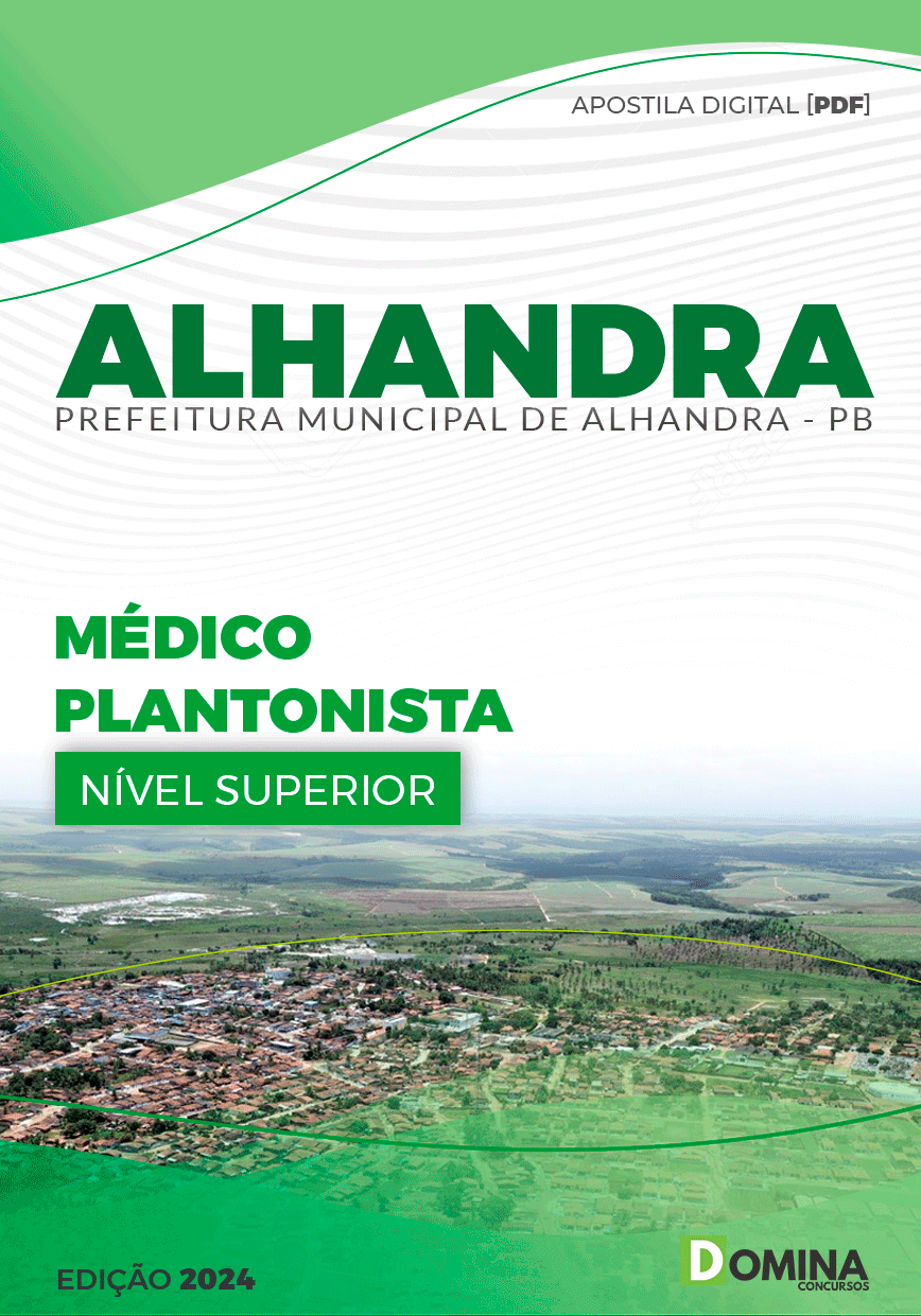 Apostila Prefeitura Alhandra PB 2024 Médico Plantonista