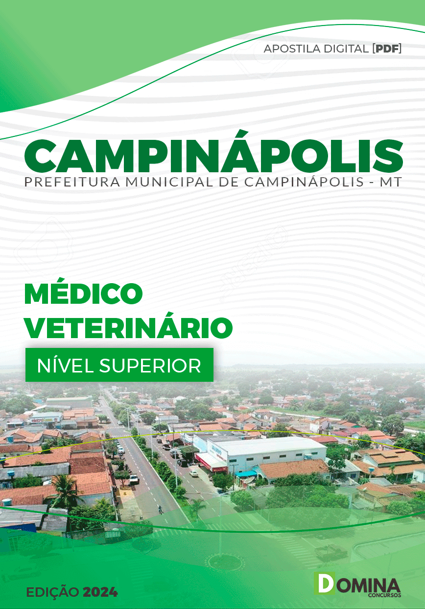 Apostila Prefeitura Campinápolis MT 2024 Médico Veterinário