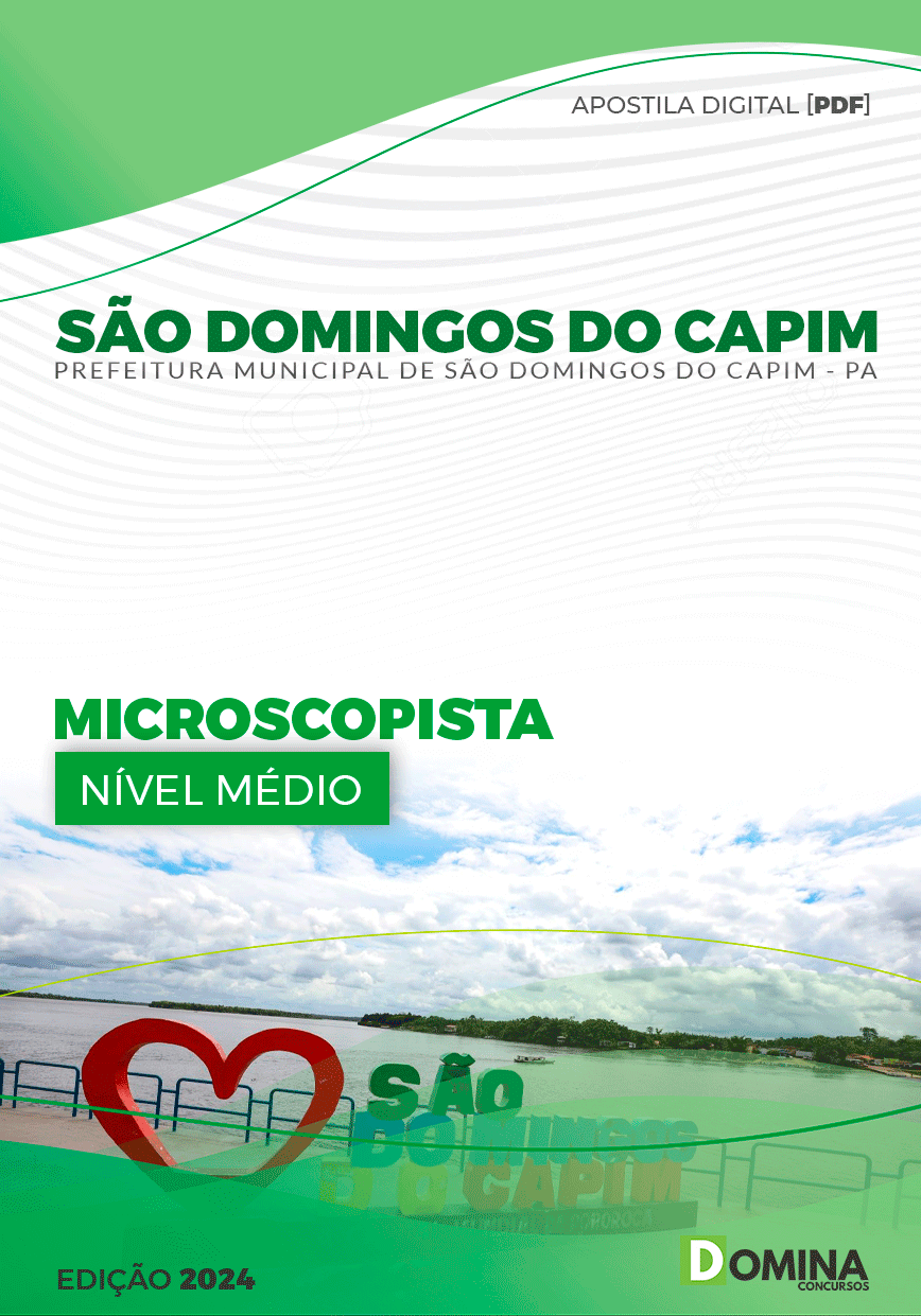 Apostila Prefeitura São Domingos Capim PA 2024 Microscopista