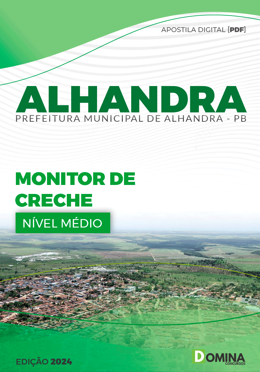 Apostila Prefeitura Alhandra PB 2024 Monitor de Creche