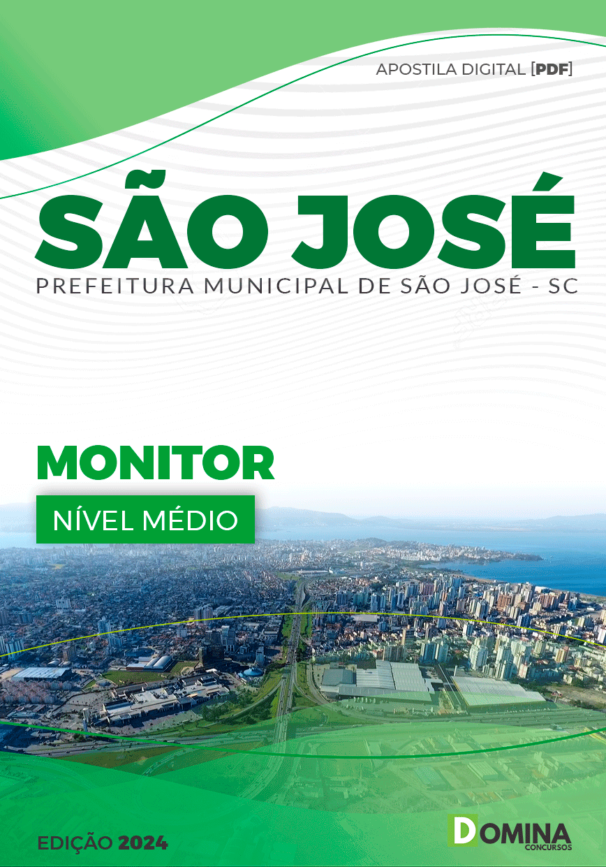 Apostila Prefeitura São José SC 2024 Monitor