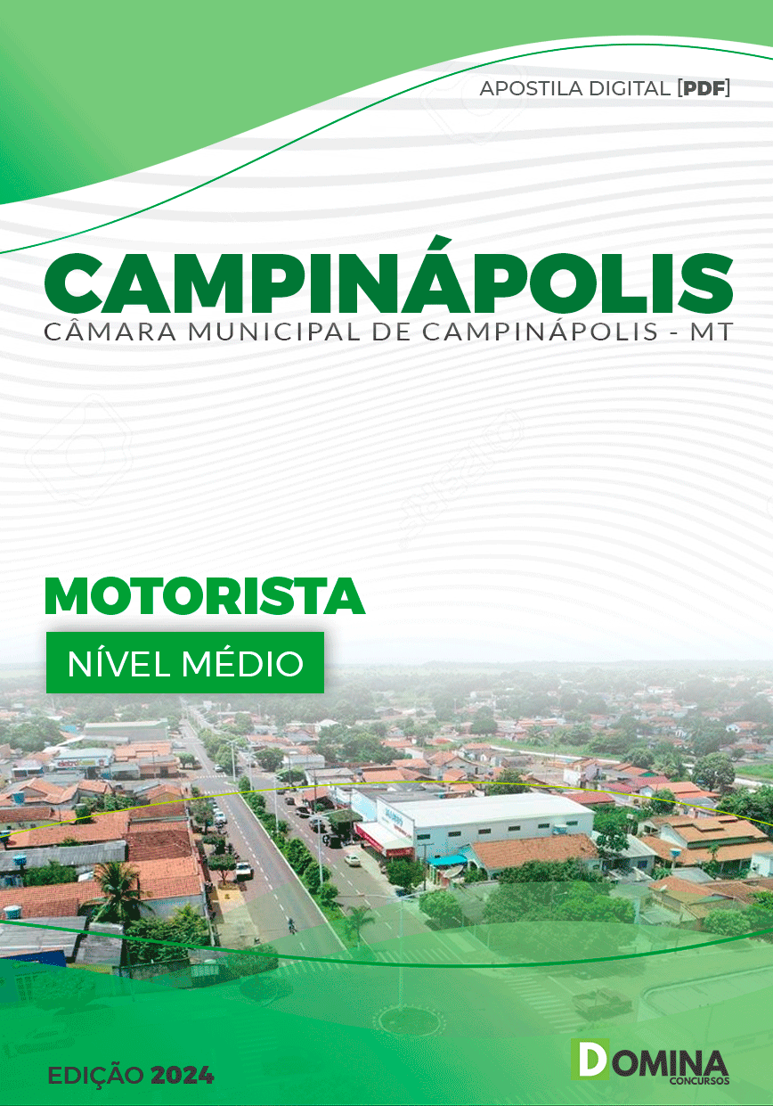 Apostila Câmara Campinápolis MT 2024 Motorista