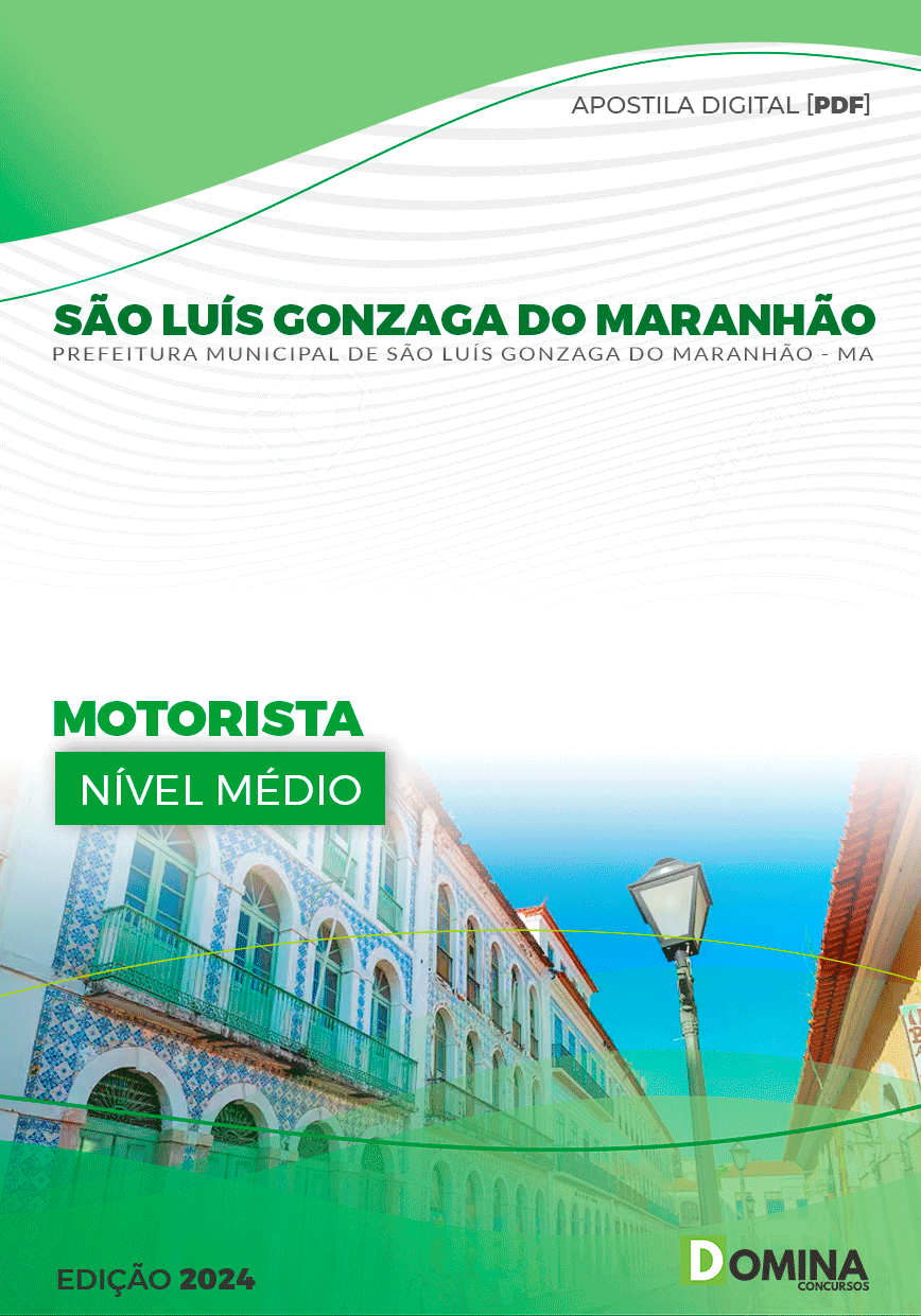 Apostila São Luís Gonzaga Maranhão MA 2024 Motorista