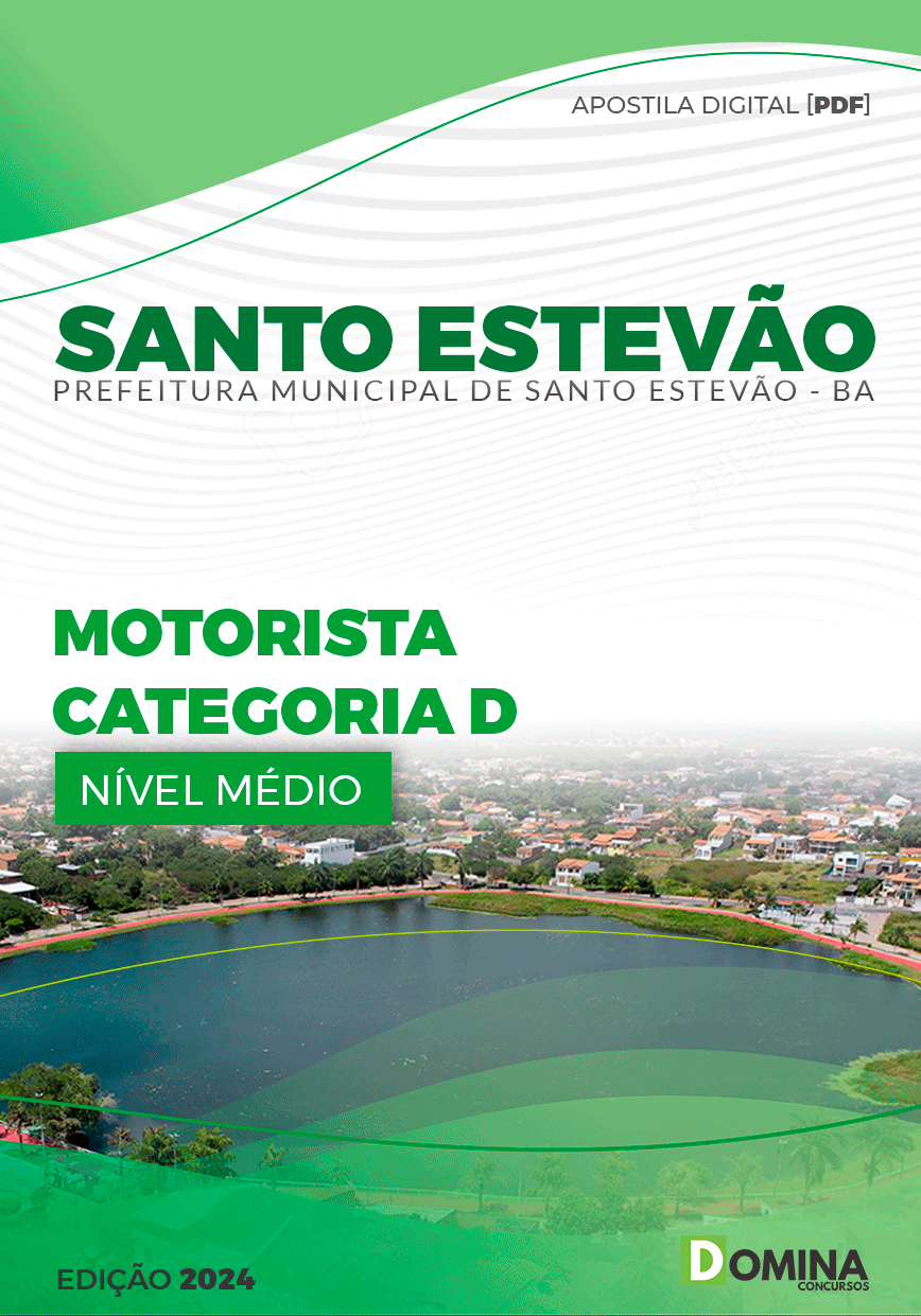 Apostila Prefeitura Santo Estevão BA 2024 Motorista Categoria D