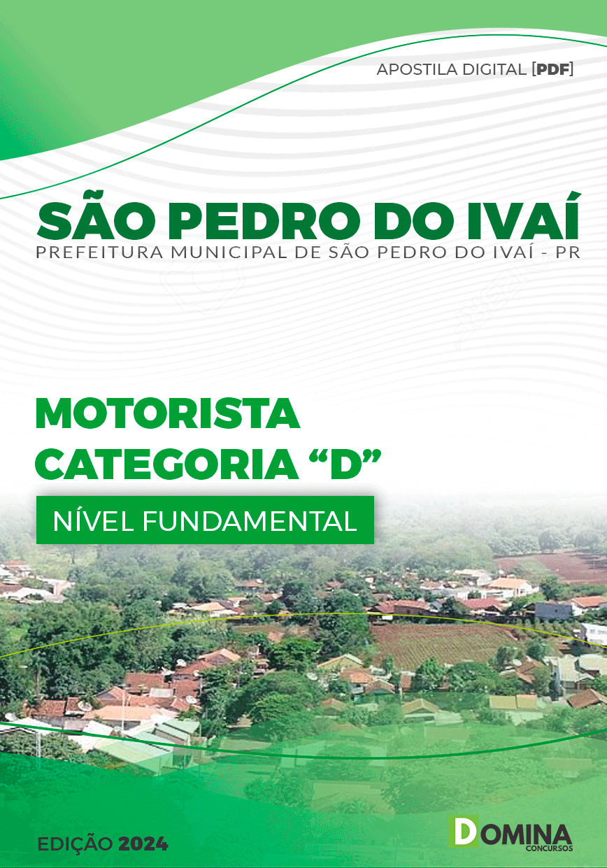 Apostila Prefeitura São Pedro Do Ivaí PR 2024 Motorista