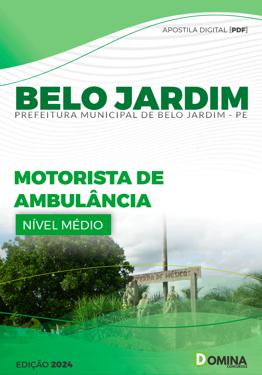 Apostila Prefeitura Belo Jardim PE 2024 Motorista De Ambulância