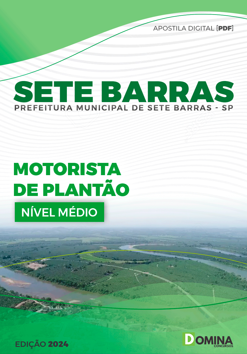Apostila Prefeitura Sete Barras SP 2024 Motorista De Plantão