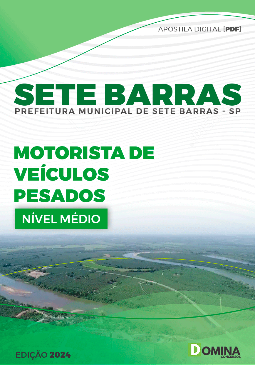 Apostila Prefeitura Sete Barras SP 2024 Motorista De Veículos Pesados