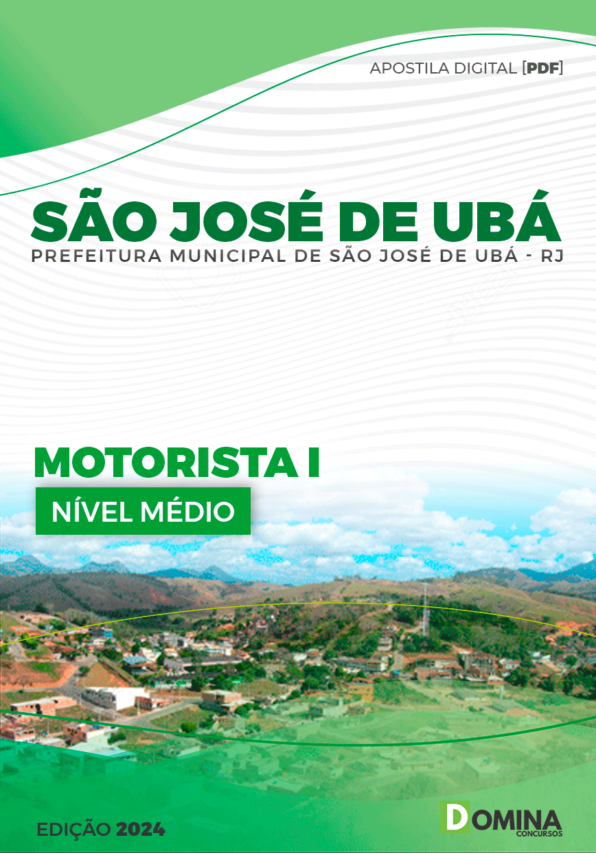 Apostila Prefeitura São José de Ubá RJ 2024 Motorista I