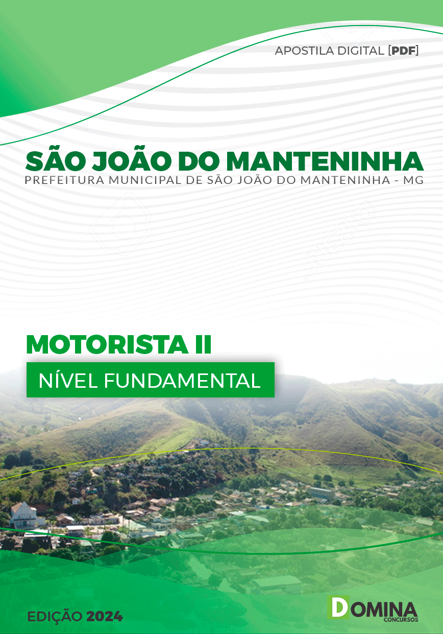 Apostila Prefeitura São João do Manteninha MG Motorista II