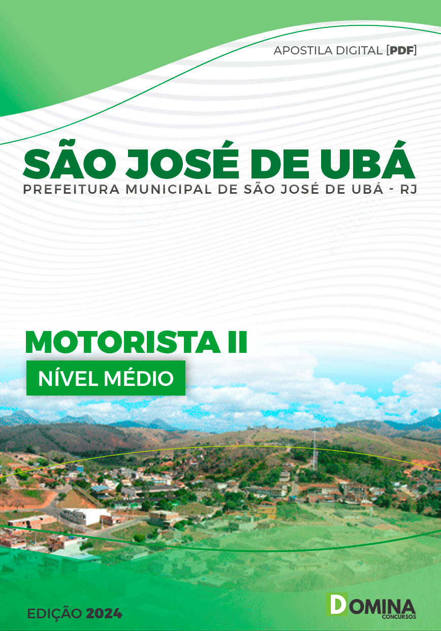 Apostila Prefeitura São José de Ubá RJ 2024 Motorista II